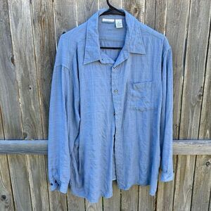Vintage Breakwater button down long sleeve blouse size xl